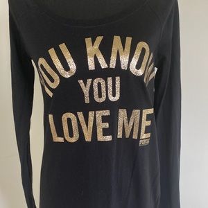 PINK “You Know You Love Me” oversized sleep dress